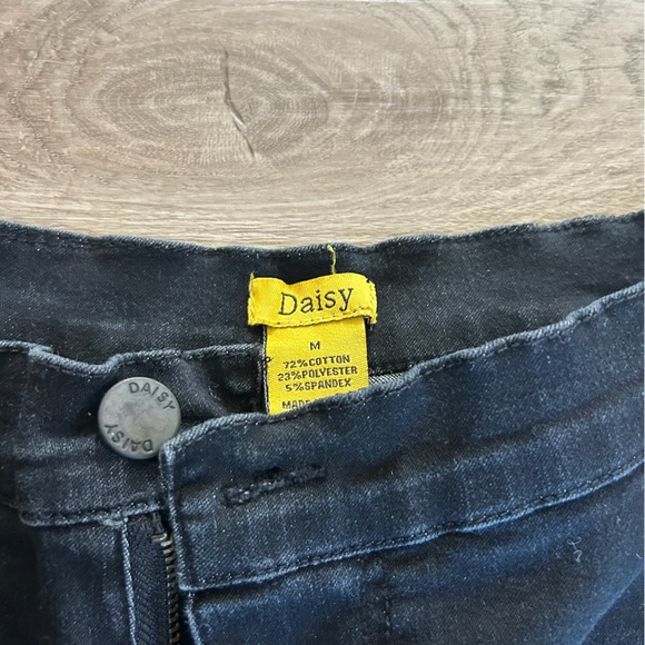 Long Distressed Boot Cut Jeans - Picture 2 of 3